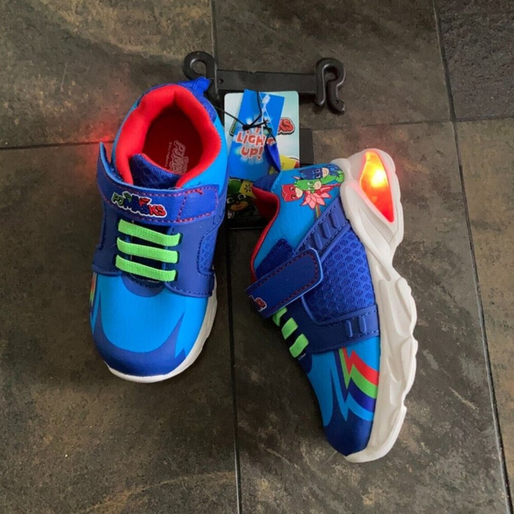 PJ Masks Toddler Little Kids Boy Girl Light Up Athletic Sneaker Shoes Size 7 New